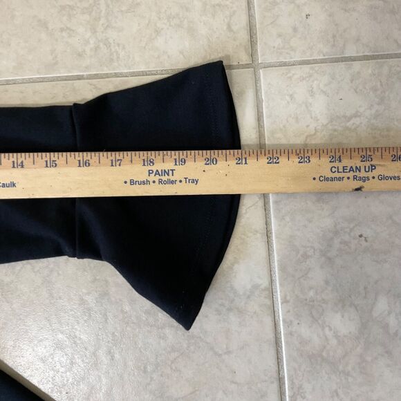 Gap Black Ponte Knit Little Black shift Dress size small tulip bell sleeves - Picture 12 of 12